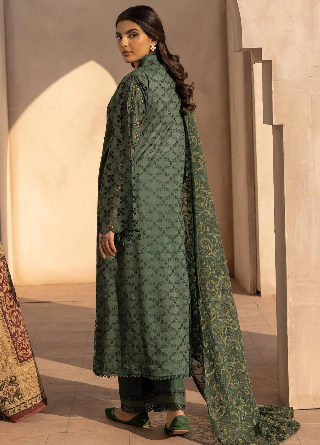 Riaz Arts Embroidered Lawn Suit Unstitched 3 Piece RA25ME D-02 - Summer Collection