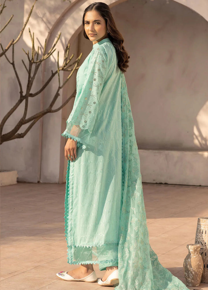 Riaz Arts Embroidered Lawn Suit Unstitched 3 Piece RA25ME D-05 - Summer Collection