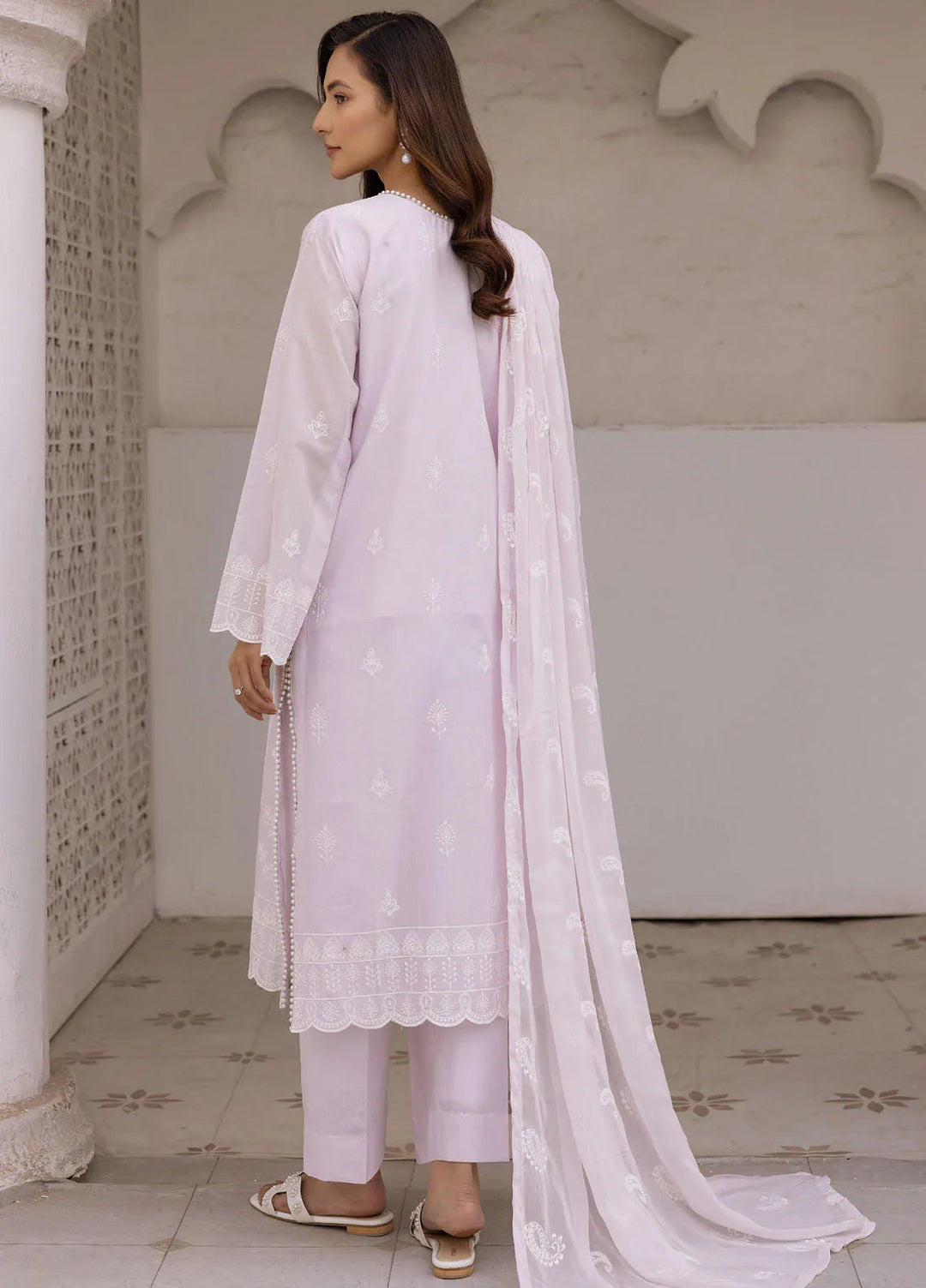 Riaz Arts Embroidered Lawn Suit Unstitched 3 Piece RA25ML D-04 - Summer Collection