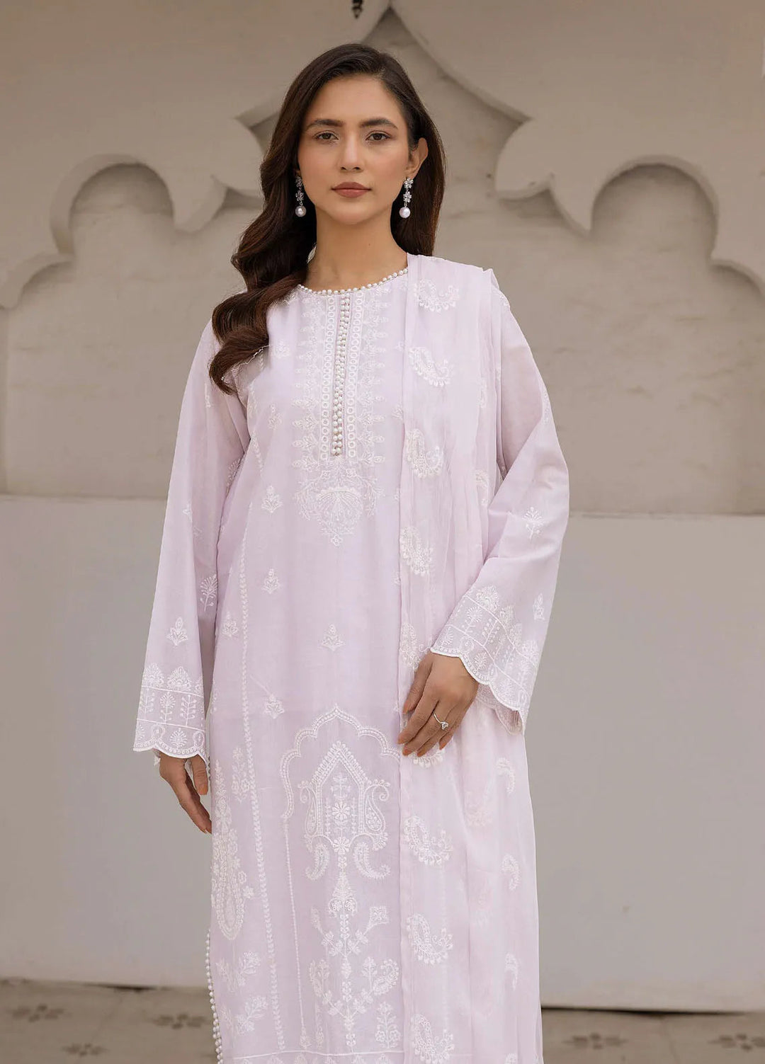 Riaz Arts Embroidered Lawn Suit Unstitched 3 Piece RA25ML D-04 - Summer Collection