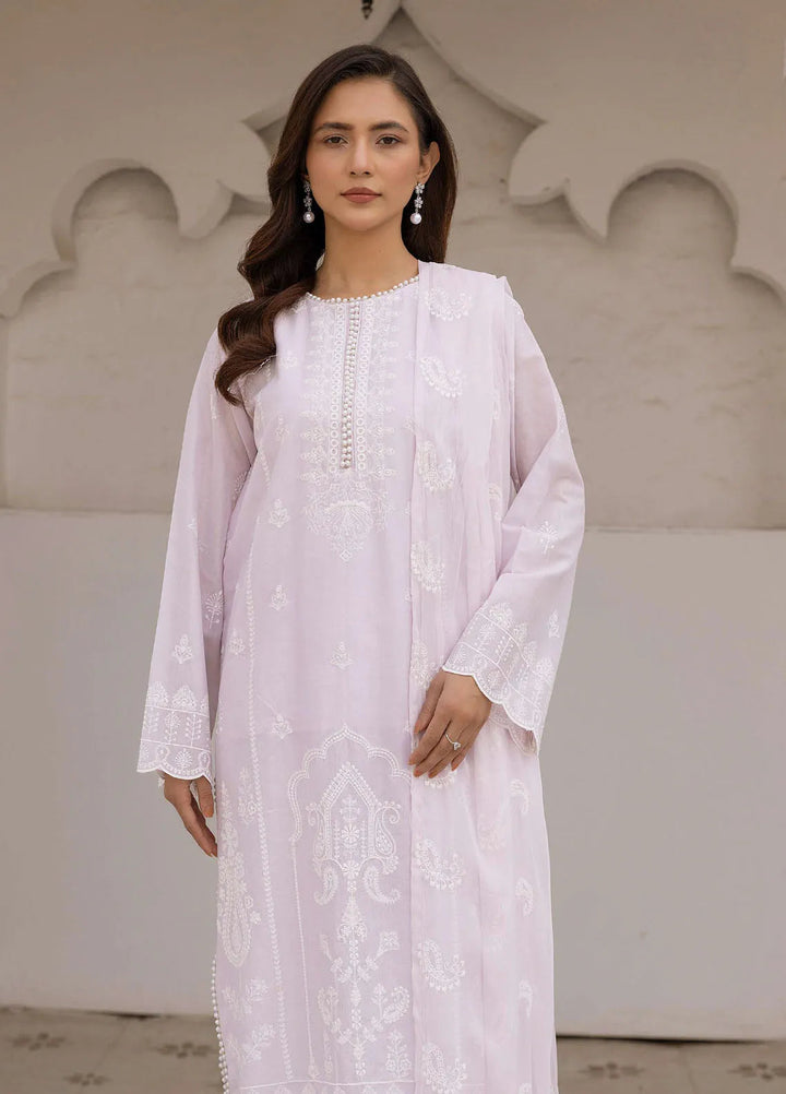 Riaz Arts Embroidered Lawn Suit Unstitched 3 Piece RA25ML D-04 - Summer Collection