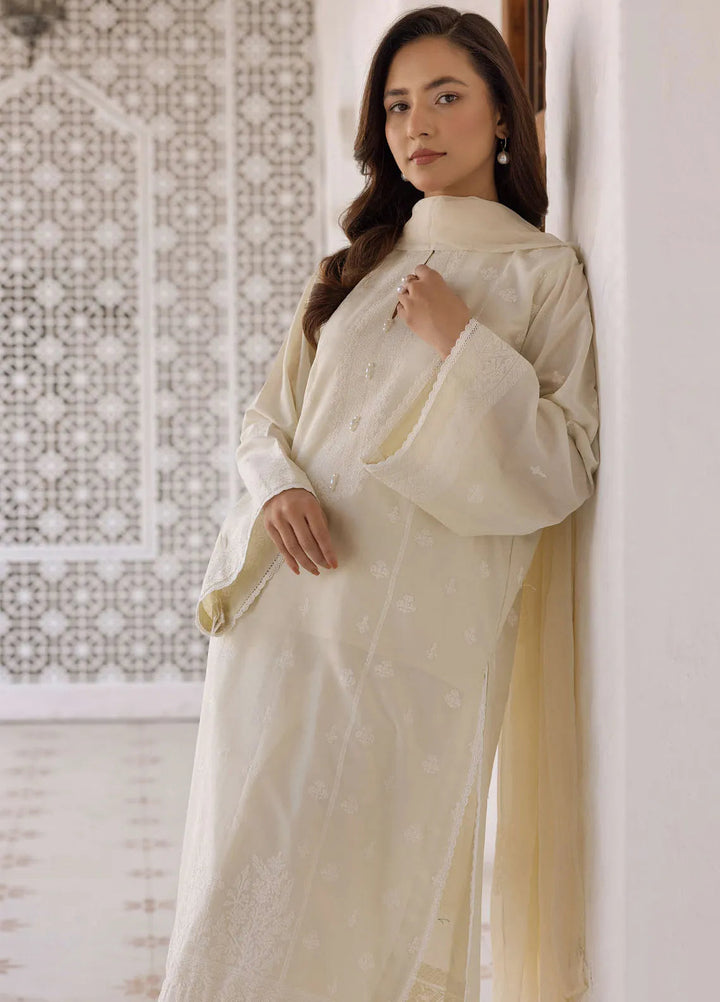 Riaz Arts Embroidered Lawn Suit Unstitched 3 Piece RA25ML D-05 - Summer Collection