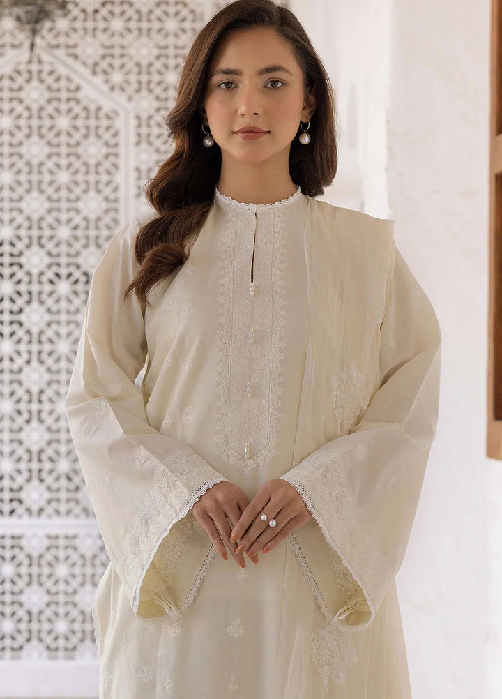 Riaz Arts Embroidered Lawn Suit Unstitched 3 Piece RA25ML D-05 - Summer Collection