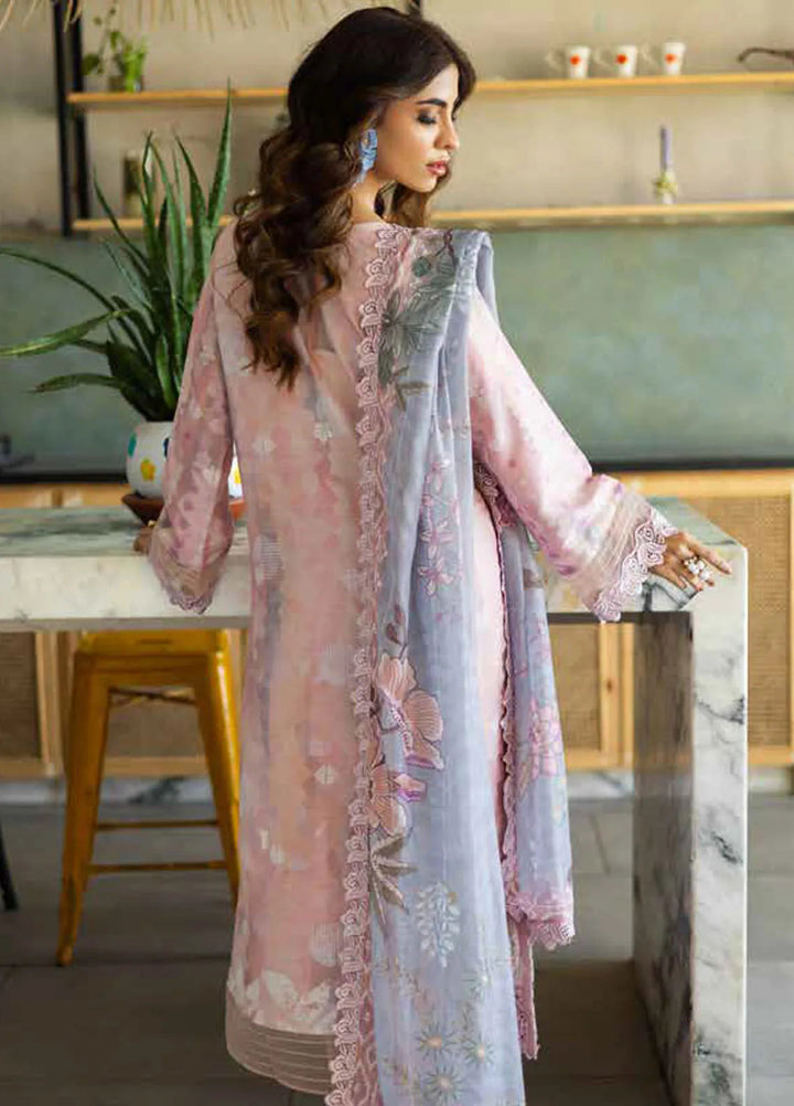 Riaz Arts Embroidered Lawn Suits Unstitched 3 Piece RA25AL AF-159 - Summer Collection