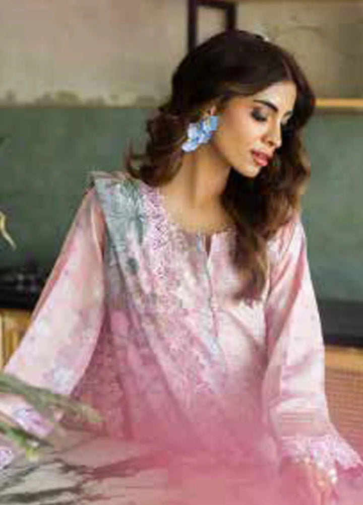 Riaz Arts Embroidered Lawn Suits Unstitched 3 Piece RA25AL AF-159 - Summer Collection