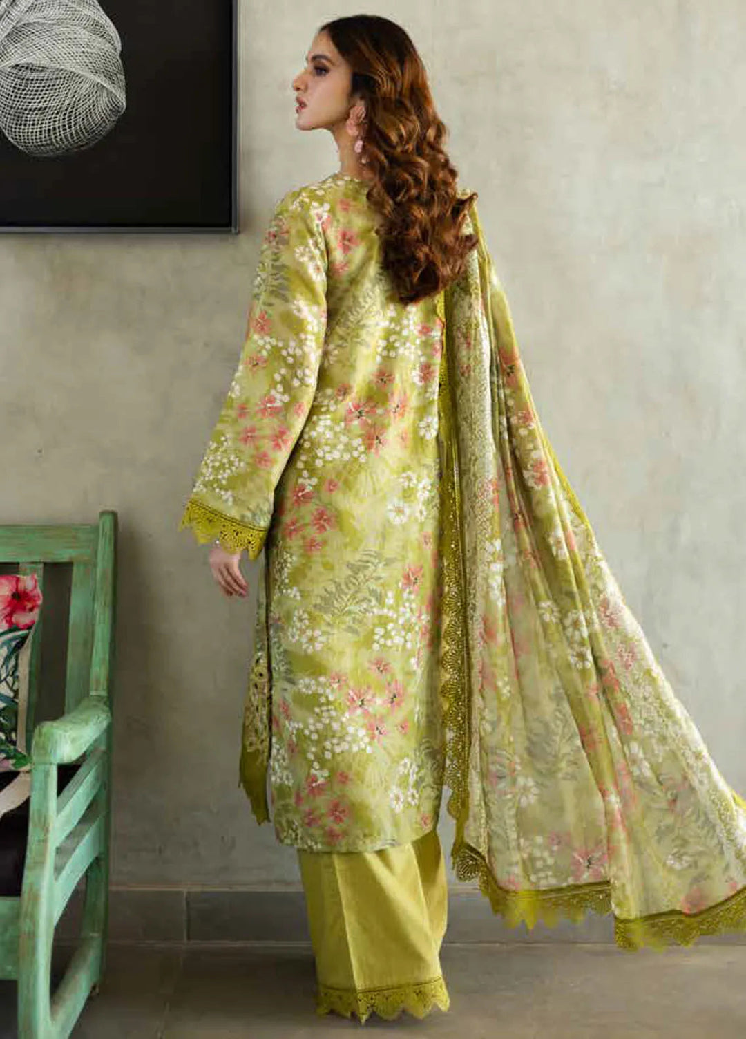 Riaz Arts Embroidered Lawn Suits Unstitched 3 Piece RA25AL AF-162 - Summer Collection