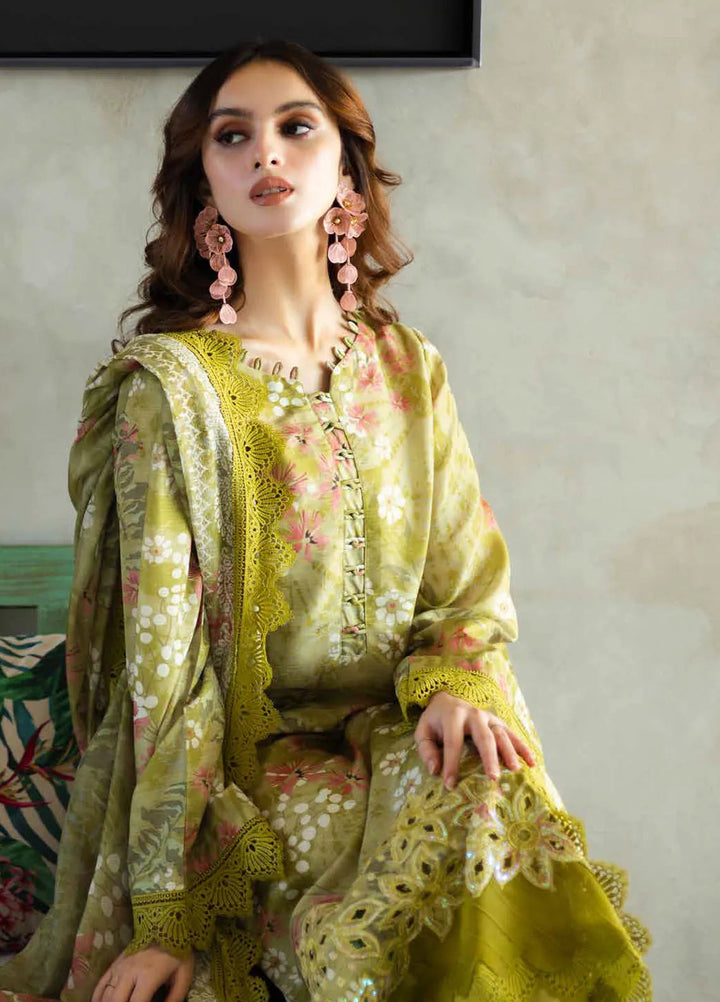 Riaz Arts Embroidered Lawn Suits Unstitched 3 Piece RA25AL AF-162 - Summer Collection