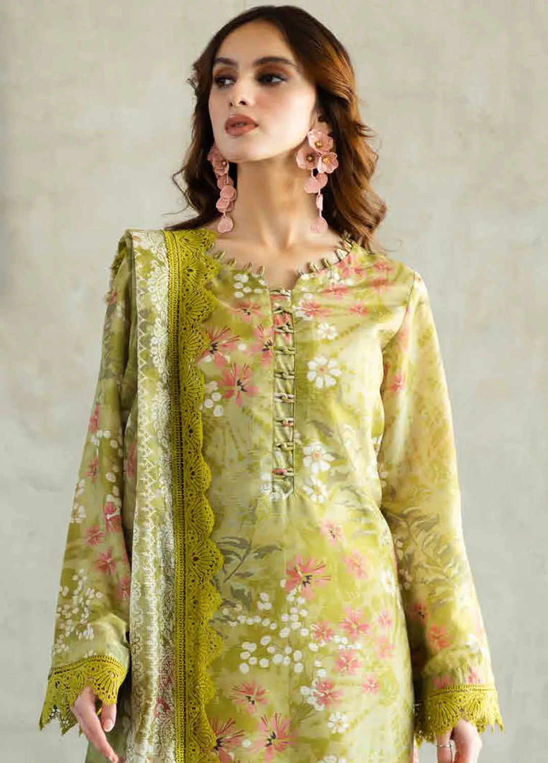 Riaz Arts Embroidered Lawn Suits Unstitched 3 Piece RA25AL AF-162 - Summer Collection