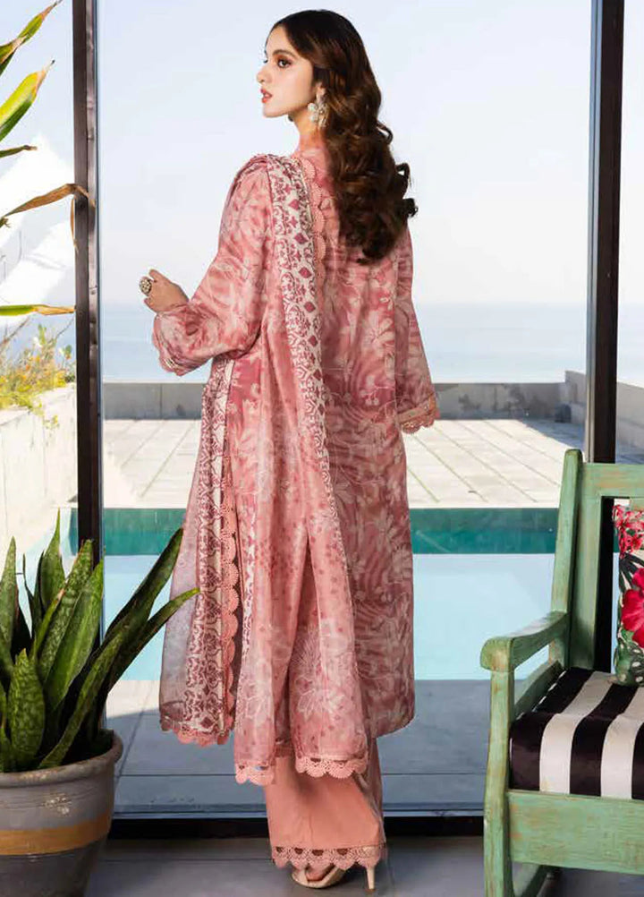 Riaz Arts Embroidered Lawn Suits Unstitched 3 Piece RA25AL AF-164 - Summer Collection