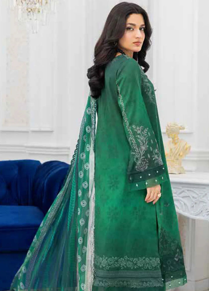 Riaz Arts Embroidered Lawn Suits Unstitched 3 Piece RA25LC AF-211 - Summer Collection