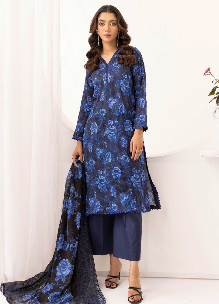 Riaz Arts Embroidered Lawn Suits Unstitched 3 Piece RA25RL D-04 - Summer Collection