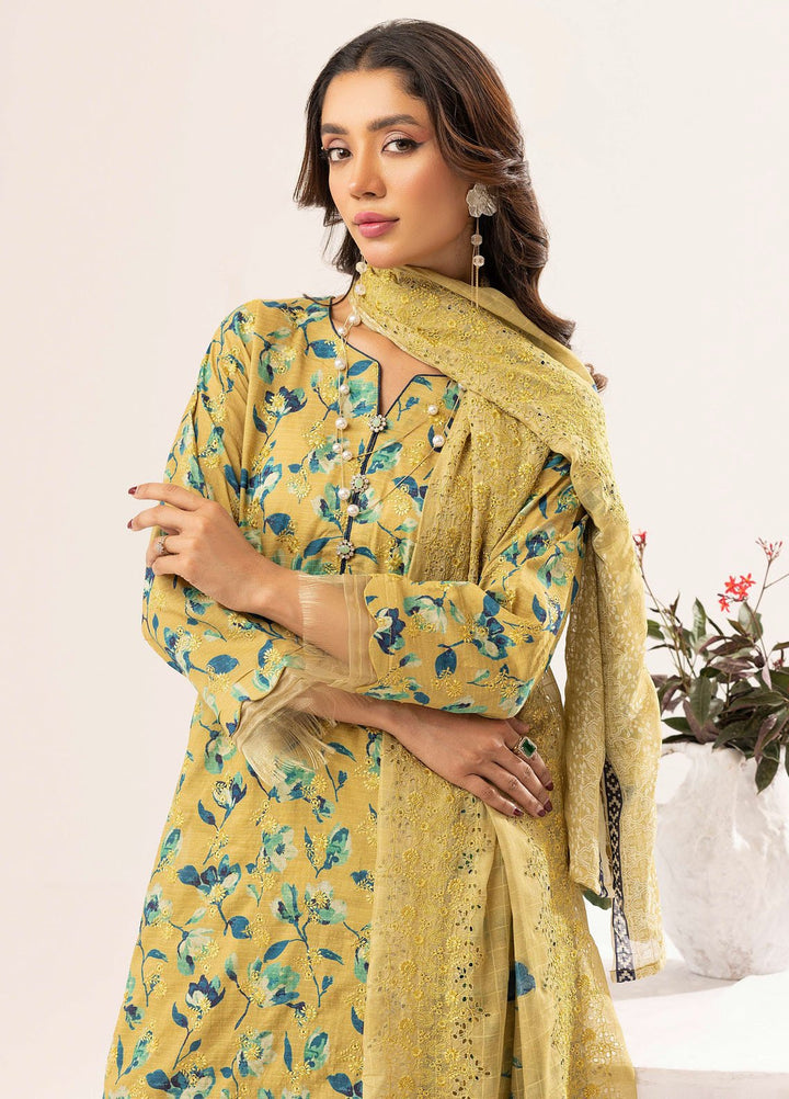 Riaz Arts Embroidered Lawn Suits Unstitched 3 Piece RA25RL D-05 - Summer Collection
