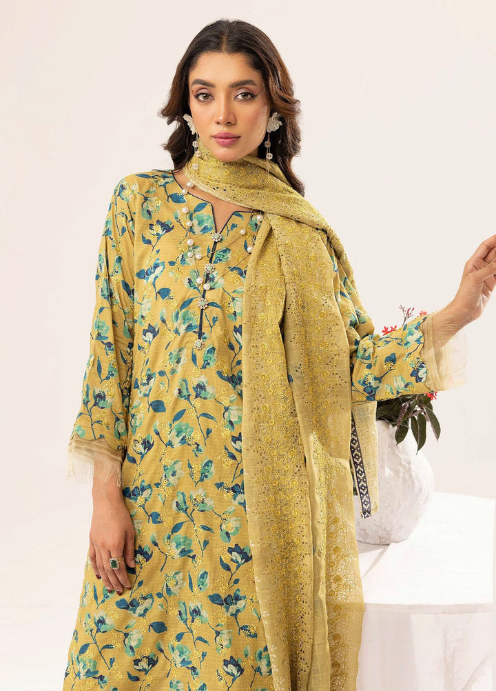 Riaz Arts Embroidered Lawn Suits Unstitched 3 Piece RA25RL D-05 - Summer Collection