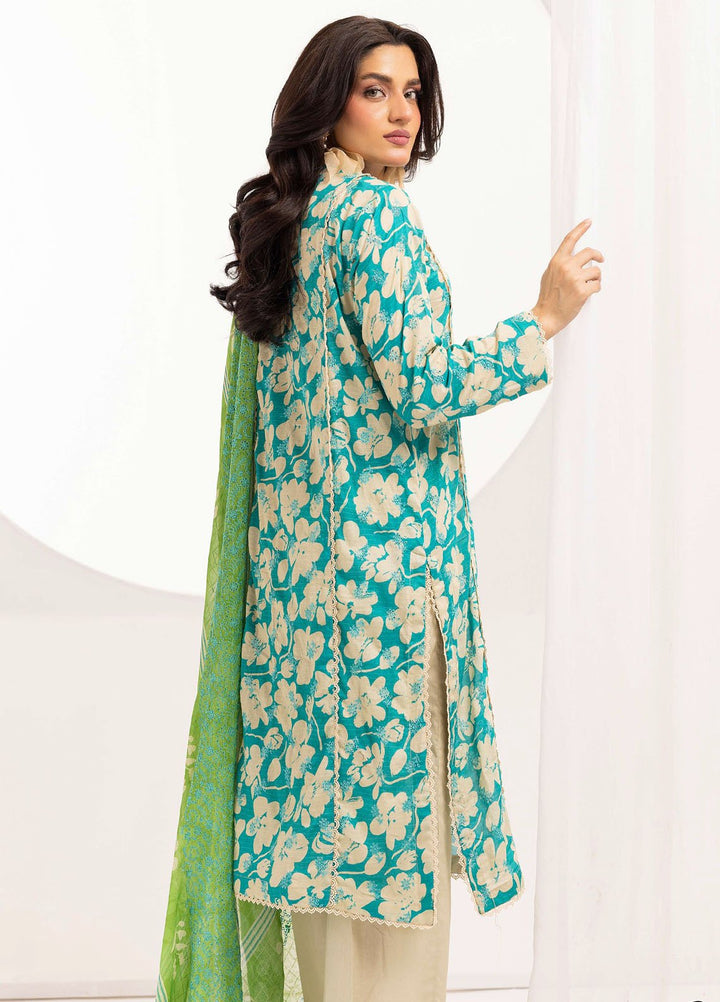 Riaz Arts Embroidered Lawn Suits Unstitched 3 Piece RA25RL D-09 - Summer Collection