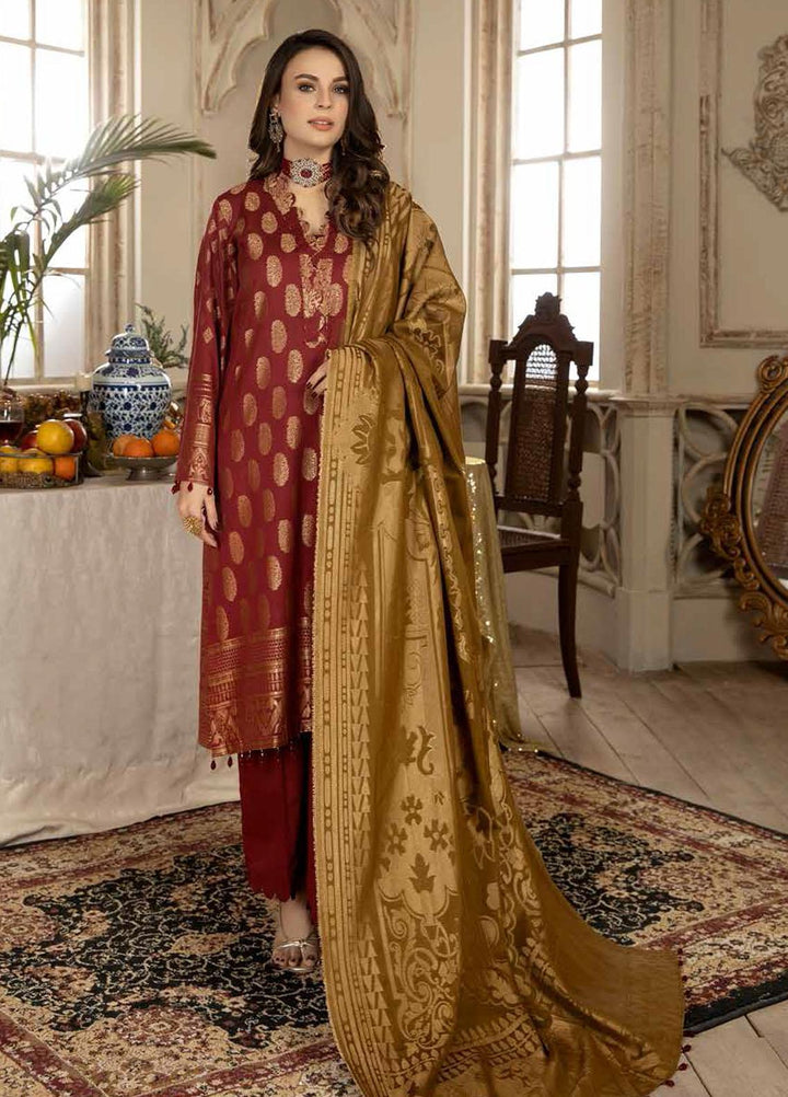 Riaz Arts Broshia Banarsi Lawn Suits Unstitched 3 Piece RA22SHN D-02 - Summer Collection