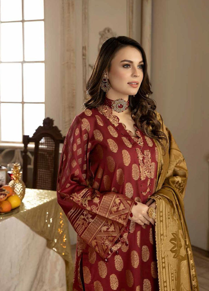 Riaz Arts Broshia Banarsi Lawn Suits Unstitched 3 Piece RA22SHN D-02 - Summer Collection