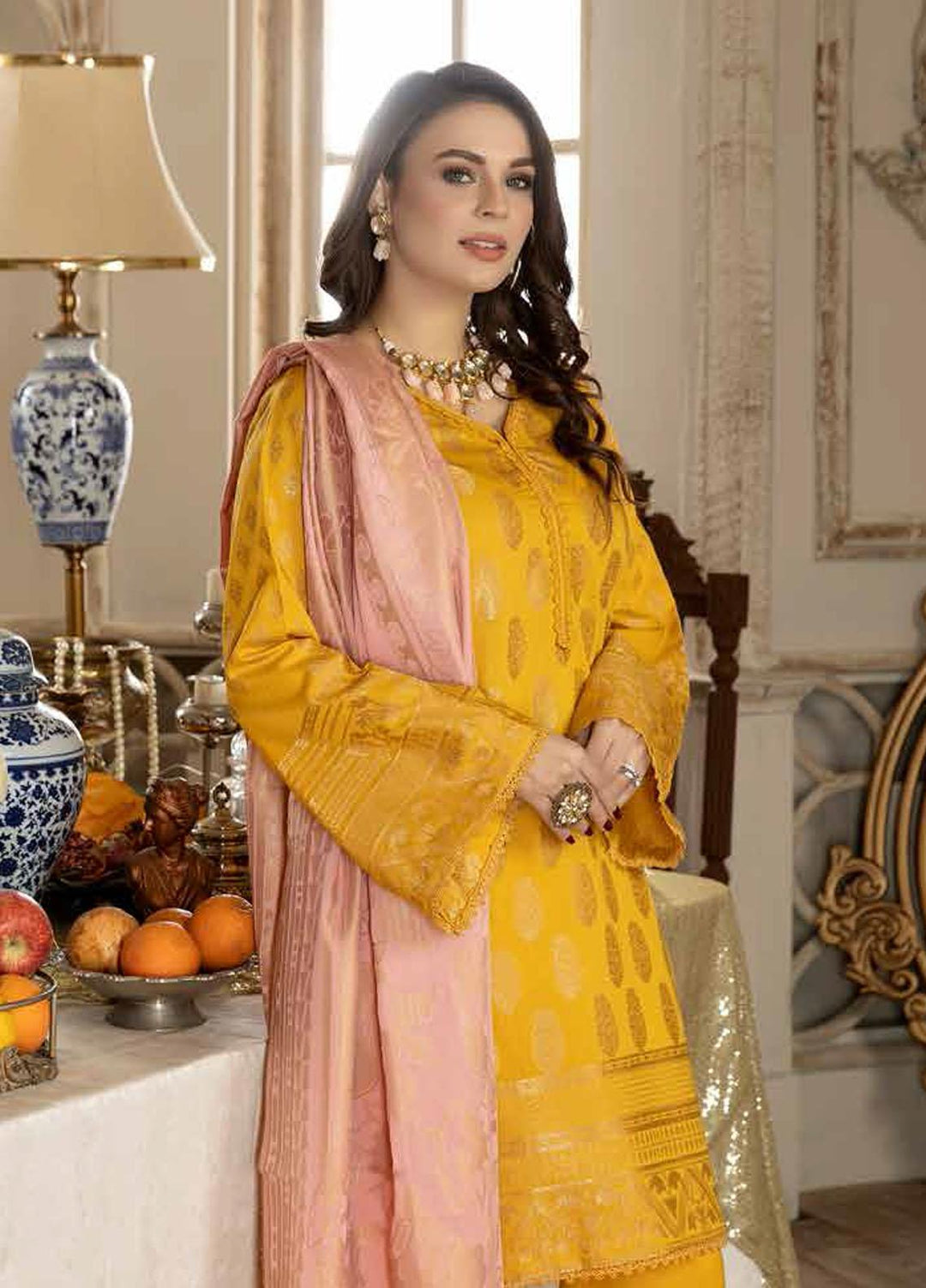 Riaz Arts Broshia Banarsi Lawn Suits Unstitched 3 Piece RA22SHN D-05 - Summer Collection