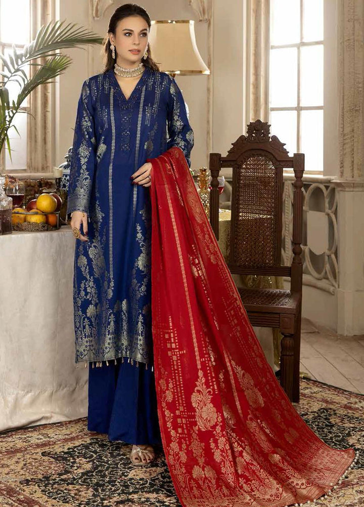 Riaz Arts Broshia Banarsi Lawn Suits Unstitched 3 Piece RA22SHN D-06 - Summer Collection