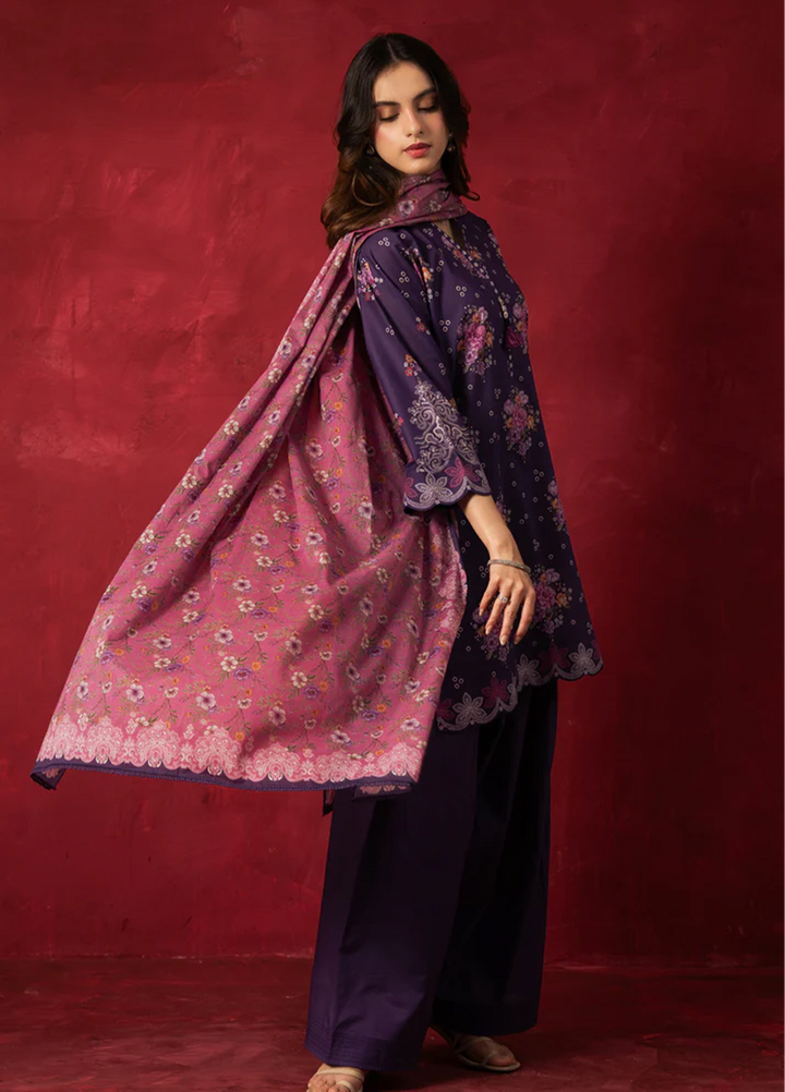 Zoe by Zeen Unstitched Printed Lawn 3 Piece Suit ZN26UZL WFM36604 - Casual Collection