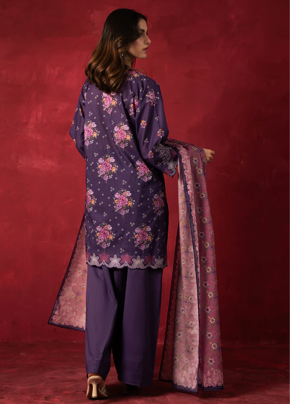 Zoe by Zeen Unstitched Printed Lawn 3 Piece Suit ZN26UZL WFM36604 - Casual Collection
