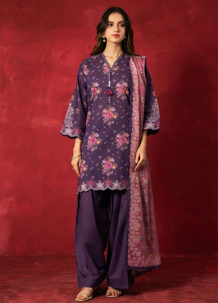 Zoe by Zeen Unstitched Printed Lawn 3 Piece Suit ZN26UZL WFM36604 - Casual Collection