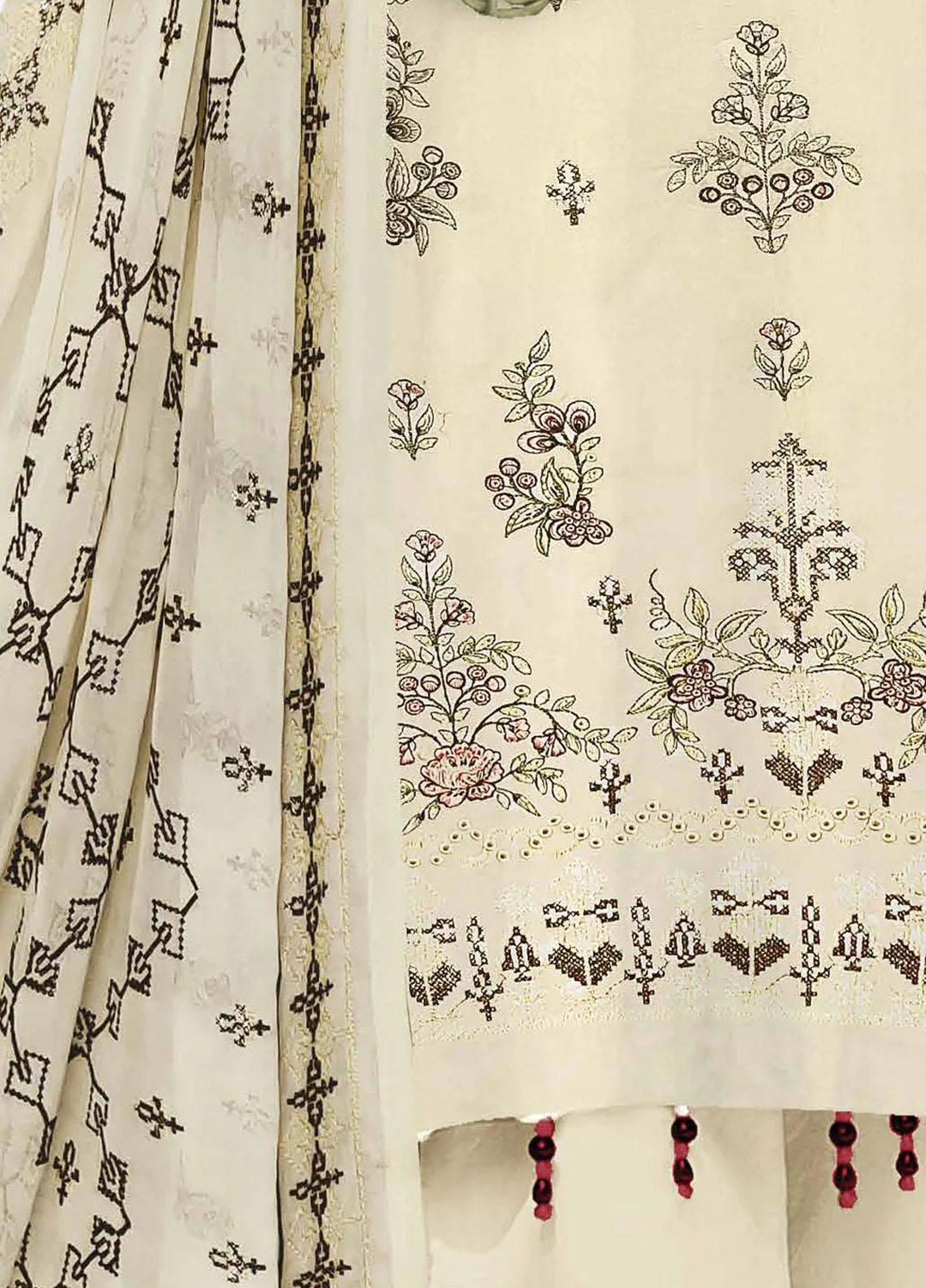 Rim Jhim By Insiya Clothing Embroidered Lawn Suits Unstitched 3 Piece INS23RJ Design 01 - Summer Collection