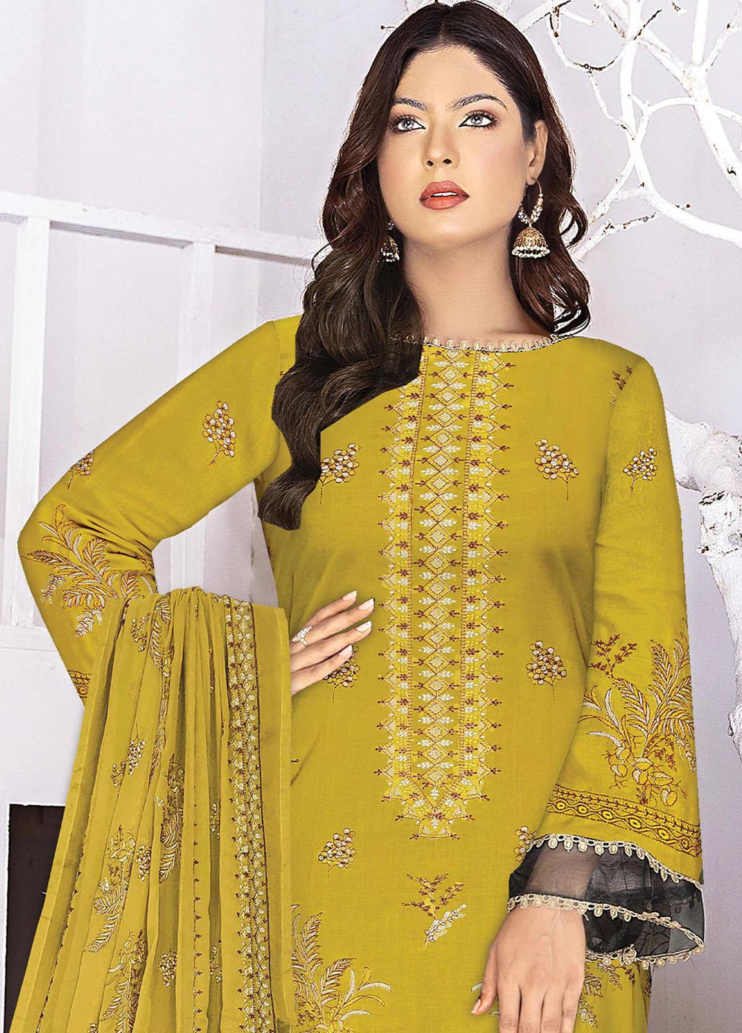 Rim Jhim By Insiya Clothing Embroidered Lawn Suits Unstitched 3 Piece INS23RJ Design 03 - Summer Collection