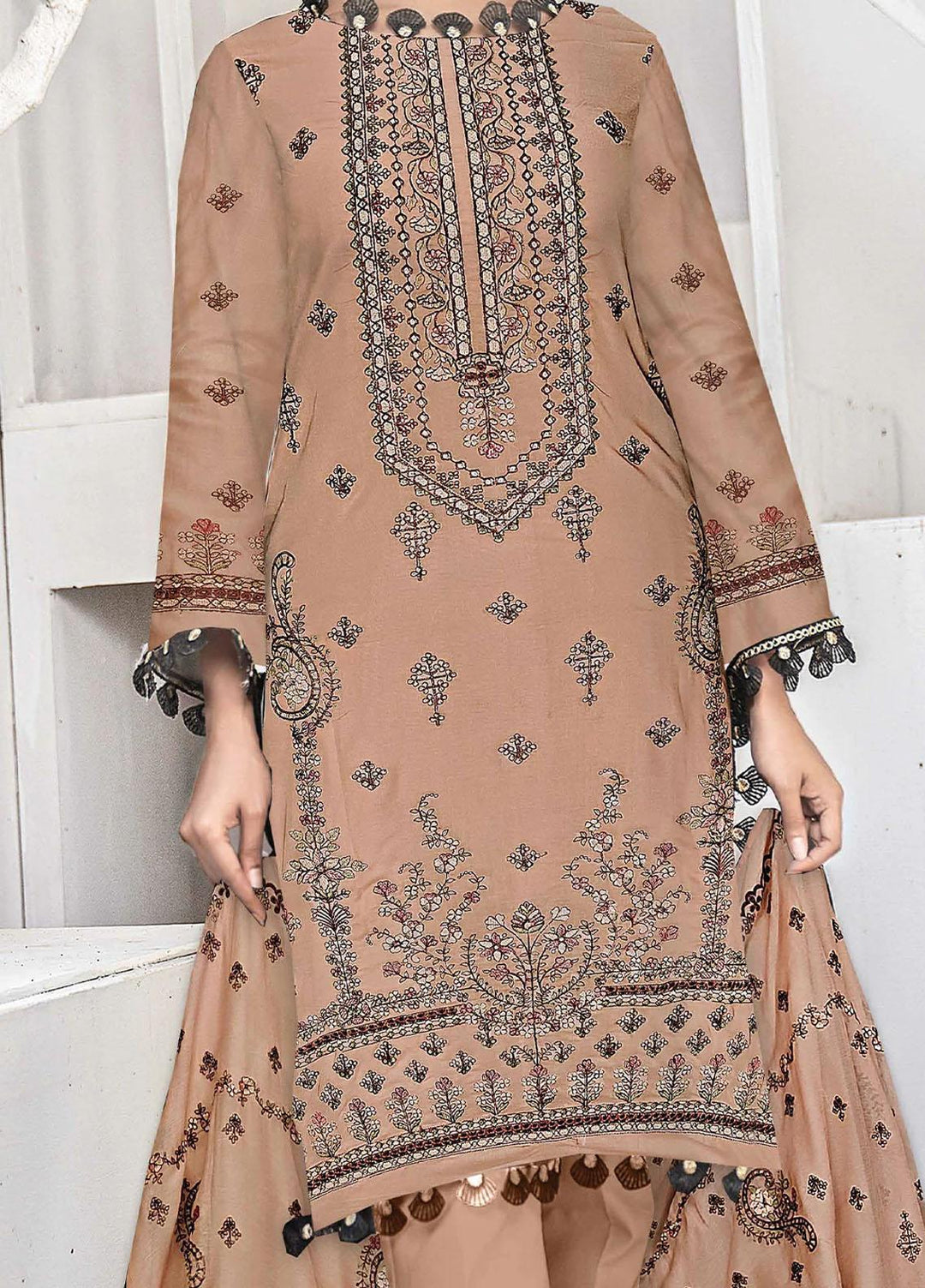 Rim Jhim By Insiya Clothing Embroidered Lawn Suits Unstitched 3 Piece INS23RJ Design 08 - Summer Collection