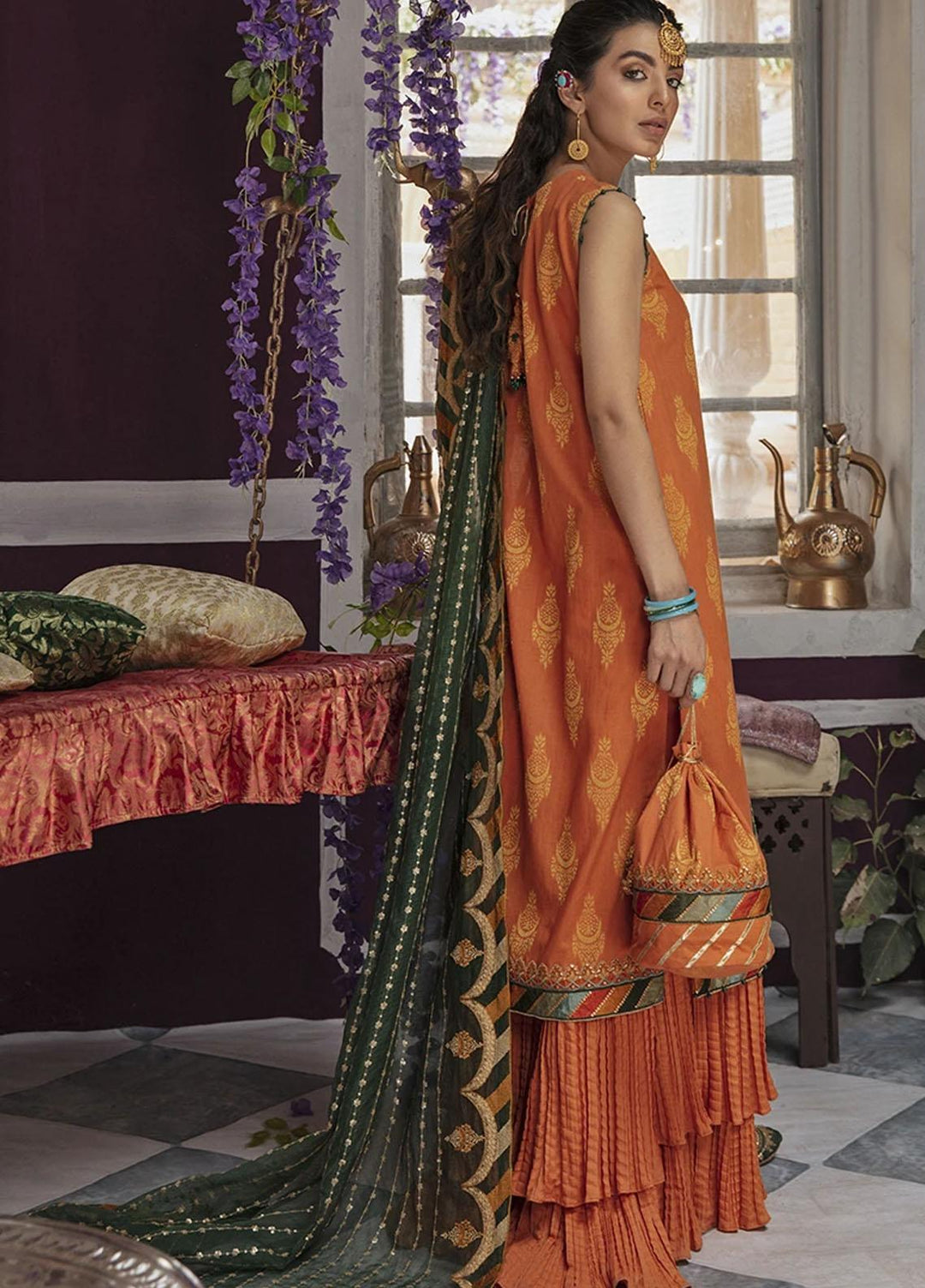 Rim Jhim by Cross Stitch Embroidered Cotton Jacquard Suits Unstitched 3 Piece CS21RJ JAHAN ARA-B - Luxury Collection