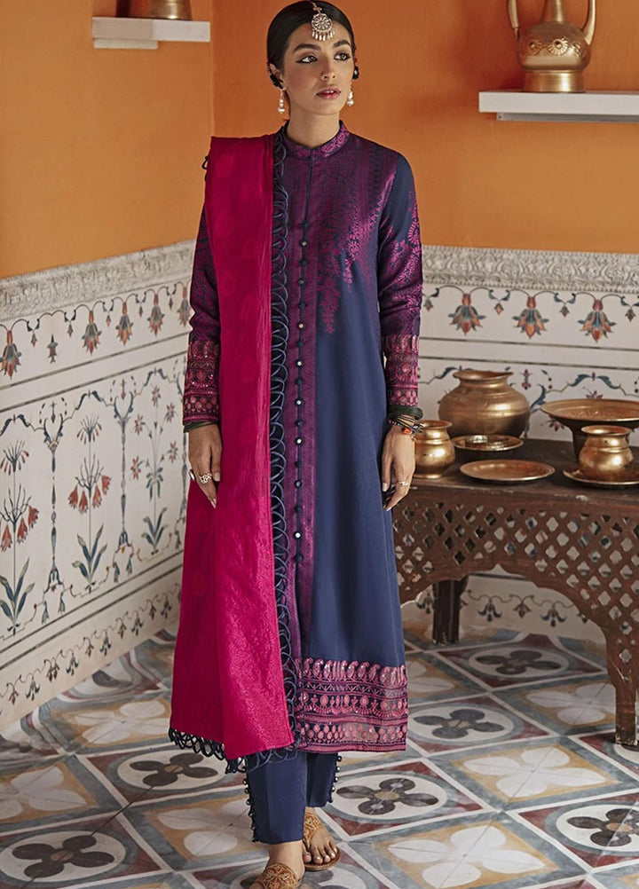 Rim Jhim by Cross Stitch Embroidered Cotton Jacquard Suits Unstitched 3 Piece CS21RJ ALIF LAILAH-B - Luxury Collection