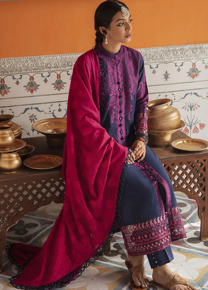 Rim Jhim by Cross Stitch Embroidered Cotton Jacquard Suits Unstitched 3 Piece CS21RJ ALIF LAILAH-B - Luxury Collection