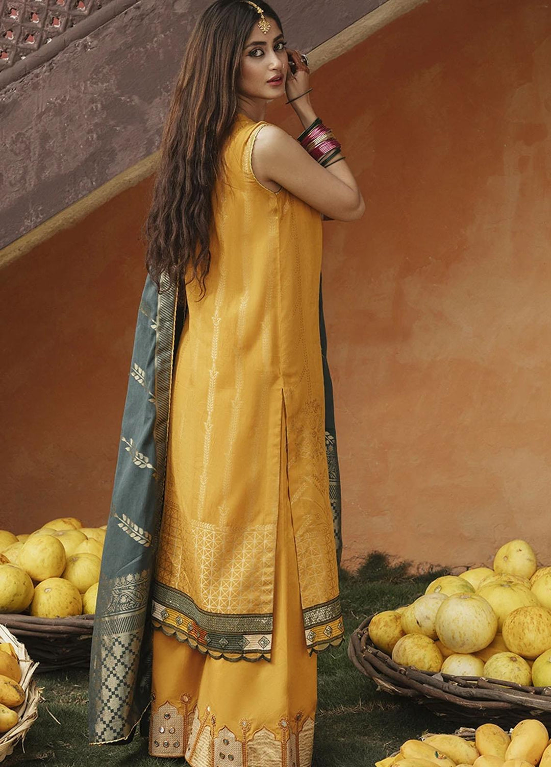 Rim Jhim by Cross Stitch Embroidered Cotton Jacquard Suits Unstitched 3 Piece CS21RJ ZAIB-UN-NISA-A - Luxury Collection