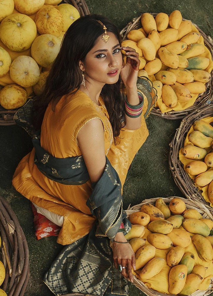 Rim Jhim by Cross Stitch Embroidered Cotton Jacquard Suits Unstitched 3 Piece CS21RJ ZAIB-UN-NISA-A - Luxury Collection