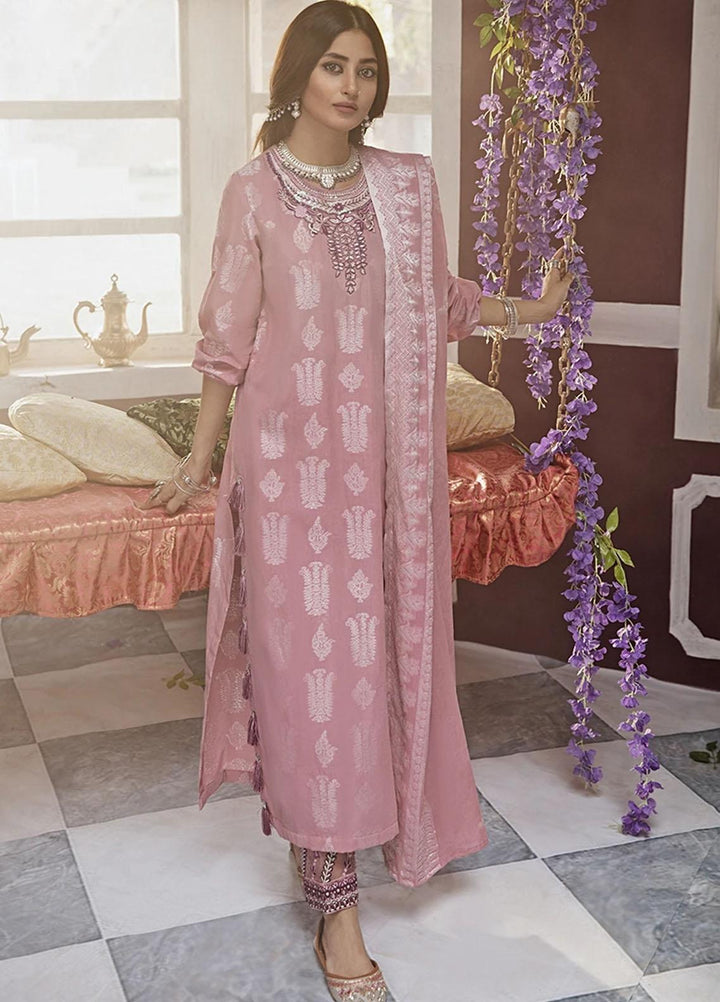 Rim Jhim by Cross Stitch Embroidered Cotton Jacquard Suits Unstitched 3 Piece CS21RJ MAAH ROO-B - Luxury Collection