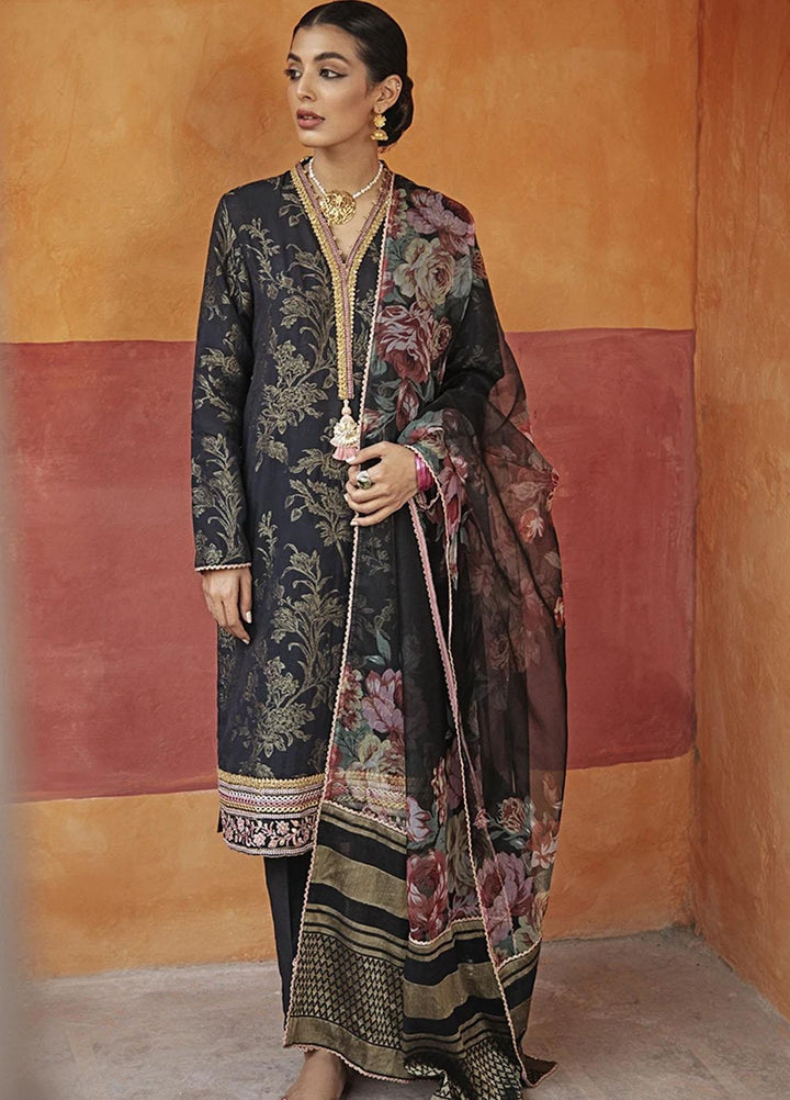 Rim Jhim by Cross Stitch Embroidered Cotton Jacquard Suits Unstitched 3 Piece CS21RJ GUL AASHNA-B - Luxury Collection