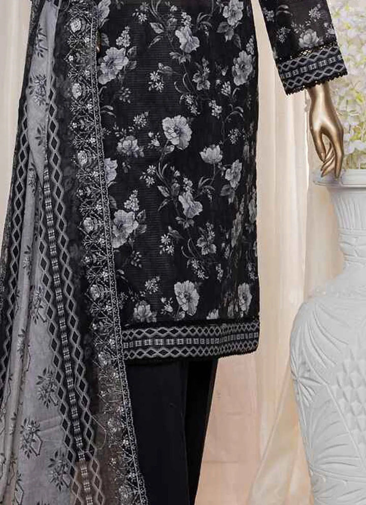 Rimjhim By HZ Textiles Embroidered Lawn Suit Unstitched 3 Piece HZ24R REC-124 - Summer Collection