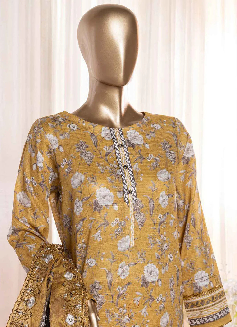 Rimjhim By HZ Textiles Embroidered Lawn Suit Unstitched 3 Piece HZ24R REC-125 - Summer Collection