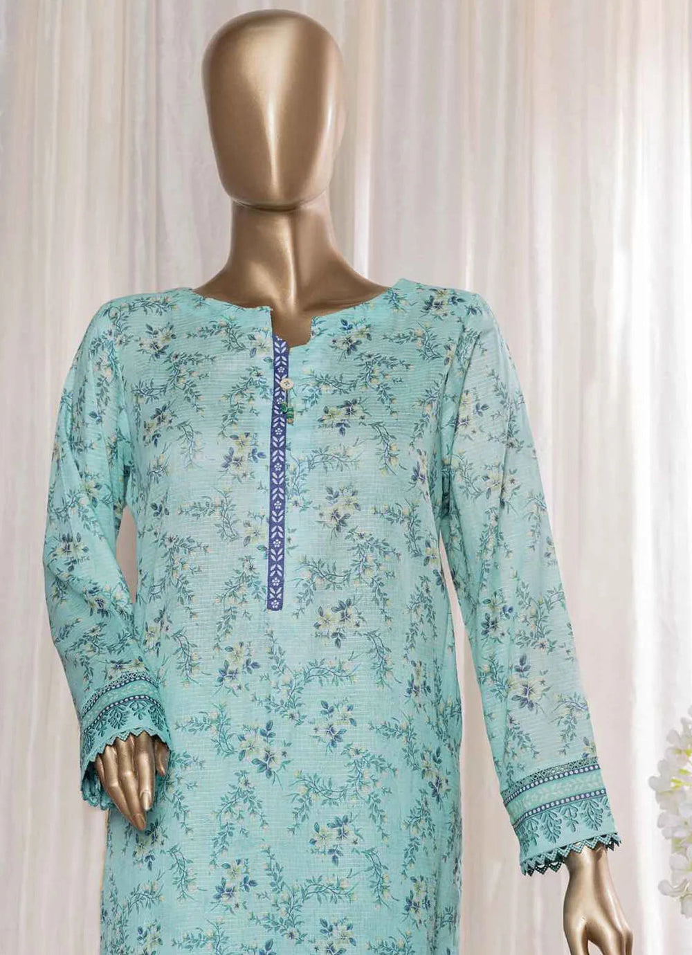 Rimjhim By HZ Textiles Embroidered Lawn Suit Unstitched 3 Piece HZ24R REC-130 - Summer Collection
