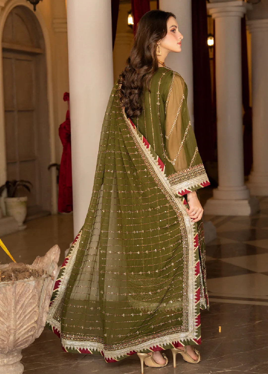 Rimjhim By Strawberry Embroidered Chiffon Suit Unstitched 4 Piece STB24R FLS-RJ-002 - Summer Collection