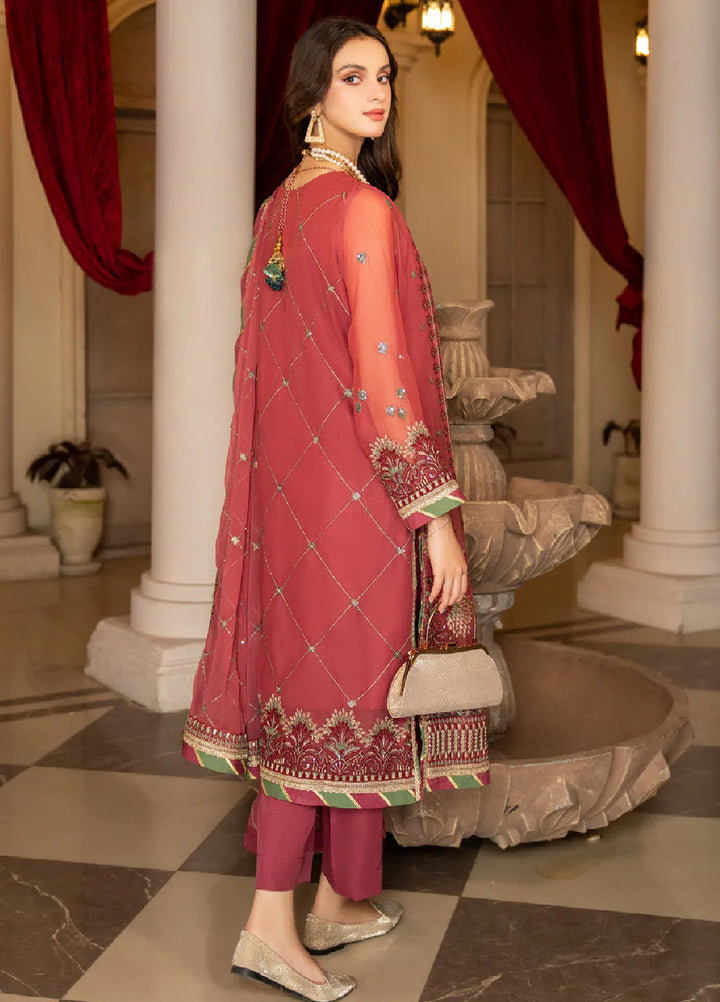 Rimjhim By Strawberry Embroidered Chiffon Suit Unstitched 4 Piece STB24R FLS-RJ-003 - Summer Collection