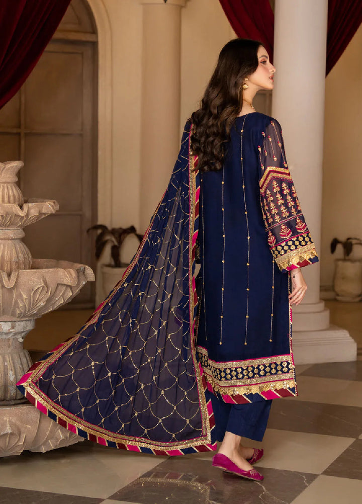 Rimjhim By Strawberry Embroidered Chiffon Suit Unstitched 4 Piece STB24R FLS-RJ-005 - Summer Collection