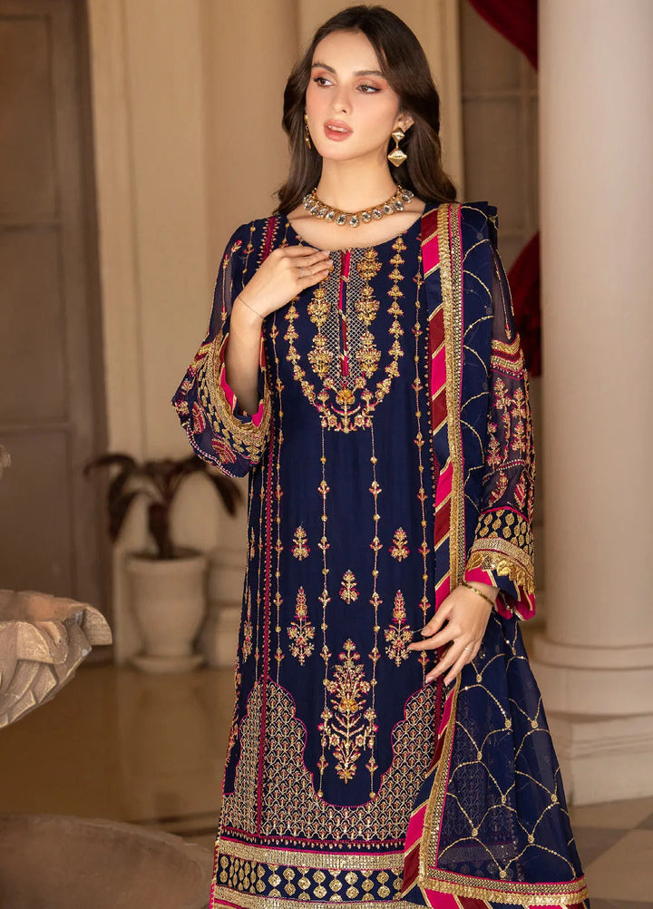 Rimjhim By Strawberry Embroidered Chiffon Suit Unstitched 4 Piece STB24R FLS-RJ-005 - Summer Collection