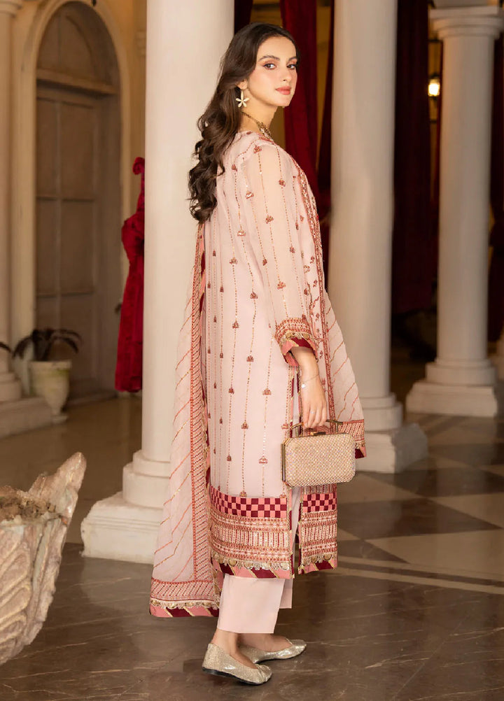 Rimjhim By Strawberry Embroidered Chiffon Suit Unstitched 4 Piece STB24R FLS-RJ-006 - Summer Collection