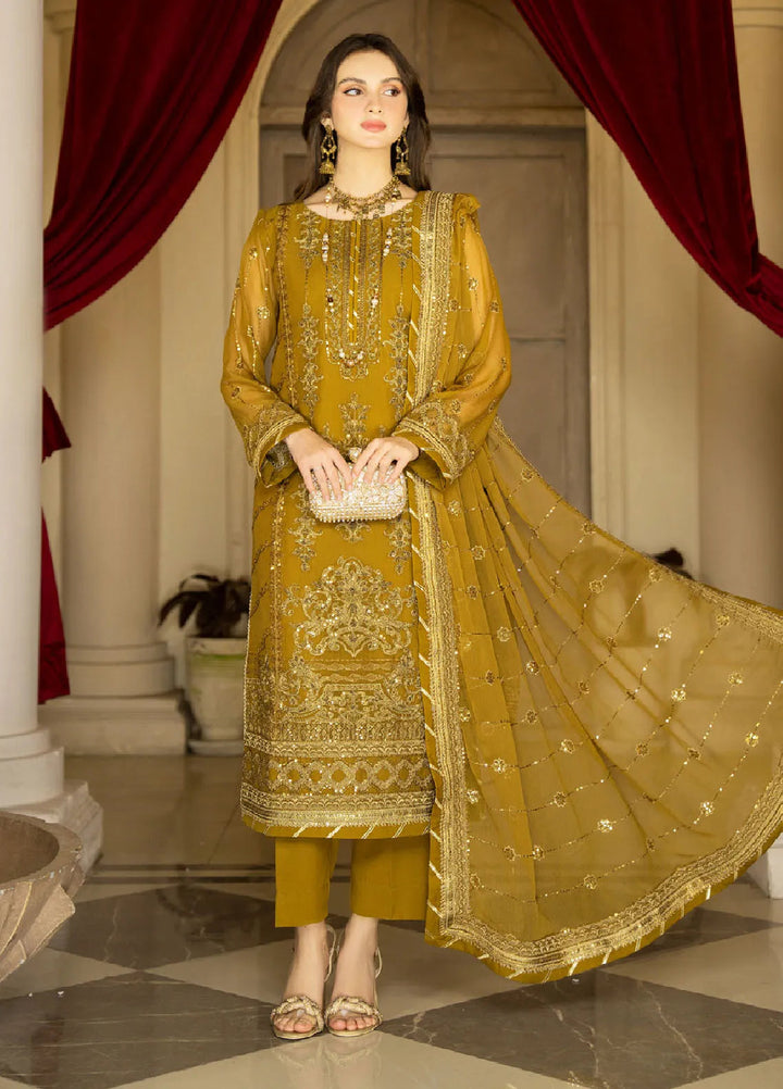 Rimjhim By Strawberry Embroidered Chiffon Suit Unstitched 4 Piece STB24R FLS-RJ-009 - Summer Collection