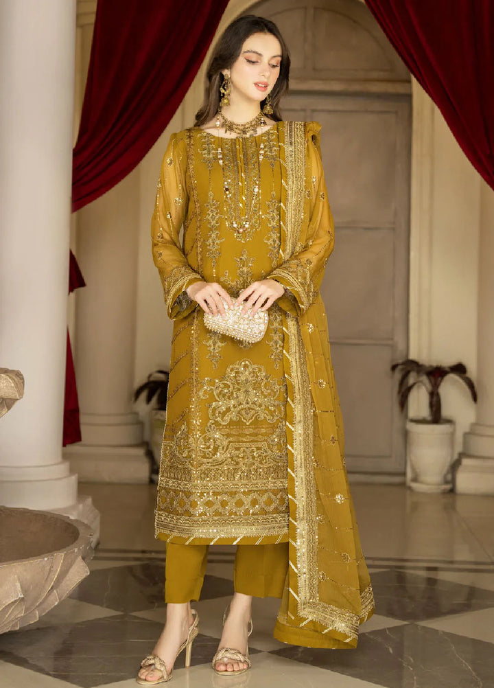 Rimjhim By Strawberry Embroidered Chiffon Suit Unstitched 4 Piece STB24R FLS-RJ-009 - Summer Collection