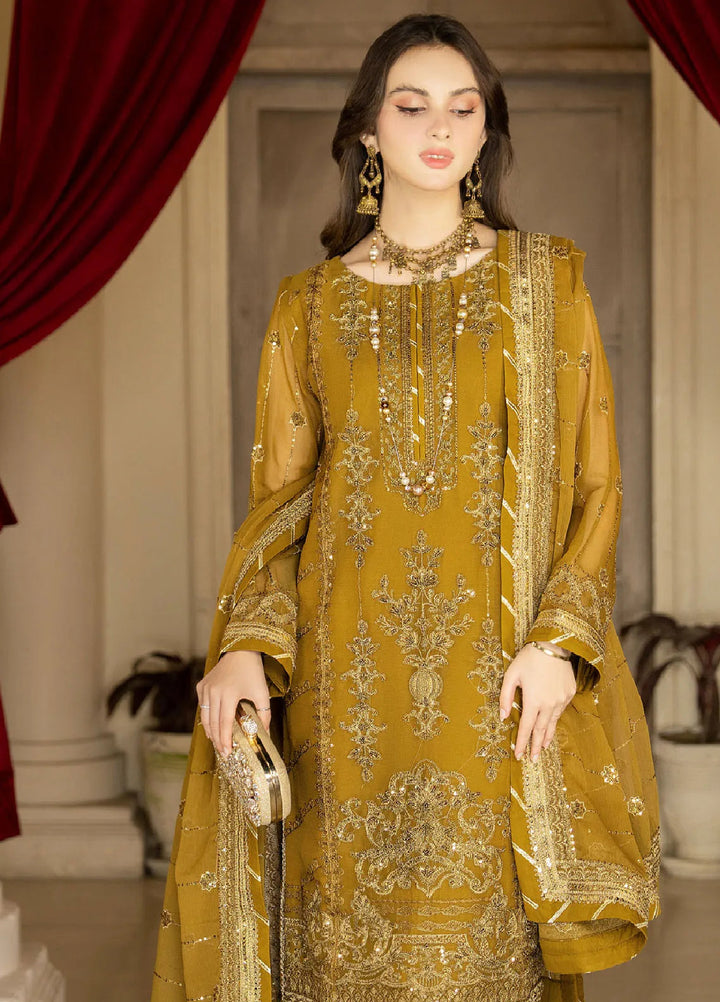 Rimjhim By Strawberry Embroidered Chiffon Suit Unstitched 4 Piece STB24R FLS-RJ-009 - Summer Collection