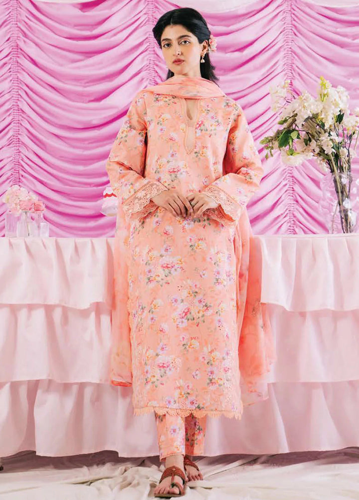 Rinesa By Ayzel Embroidered Lawn Suit Unstitched 3 Piece AAF24R D-01 Amel - Summer Collection