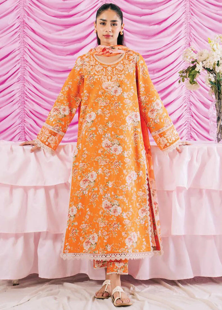 Rinesa By Ayzel Embroidered Lawn Suit Unstitched 3 Piece AAF24R D-02 Eli - Summer Collection