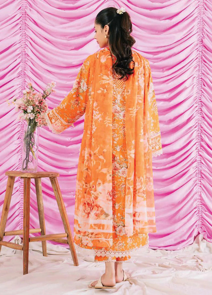 Rinesa By Ayzel Embroidered Lawn Suit Unstitched 3 Piece AAF24R D-02 Eli - Summer Collection
