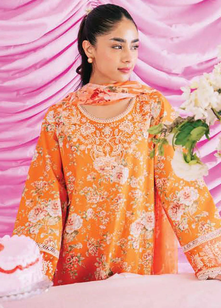 Rinesa By Ayzel Embroidered Lawn Suit Unstitched 3 Piece AAF24R D-02 Eli - Summer Collection